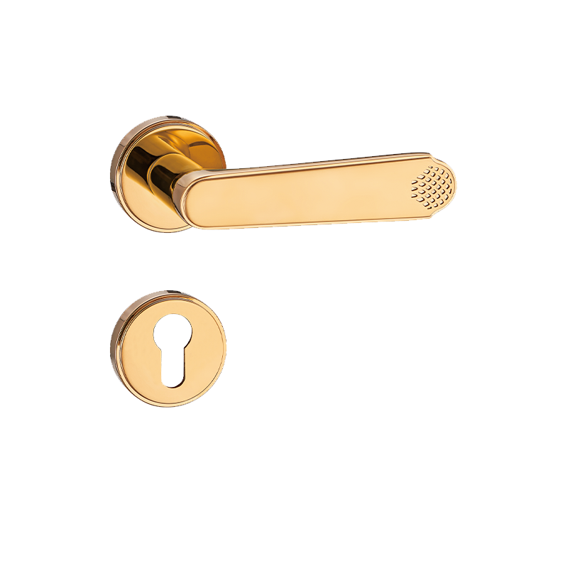 Dragonfly door knob-brass lock-feel solid