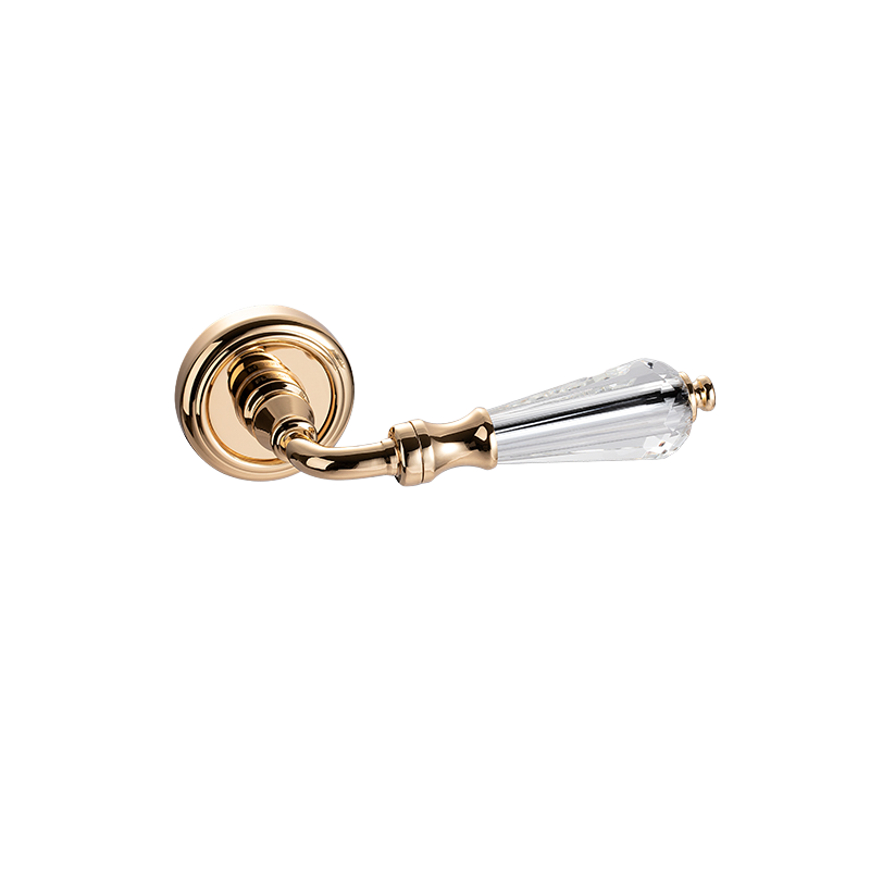 Hourglass door knob-brass lock-feel solid